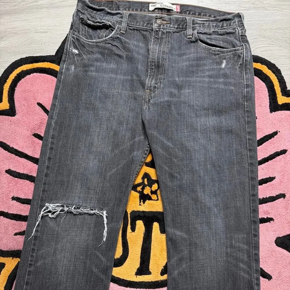 Vintage Y2K Levi’s Strauss 539 Vintage Straight Distressed Denim Jeans 36x32